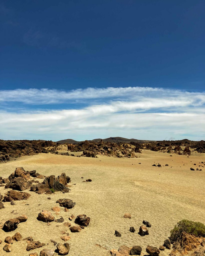 Krajobraz wokół Teide na Teneryfie